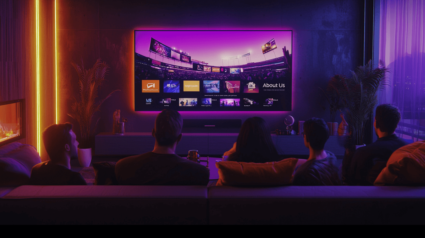 About FluxPlay – Your Trusted IPTV Source - Watch IPTV Online | FluxPlay.TV About IPTV Service FluxPlay – Futuristic IPTV Streaming Platform with Neon Gradient Background